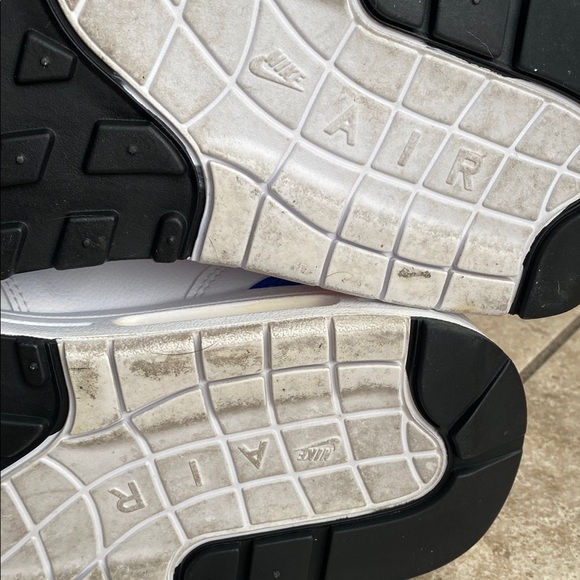 Nike Men's Air Max 1 SE Blue and White Sneakers - Picture 12 of 16